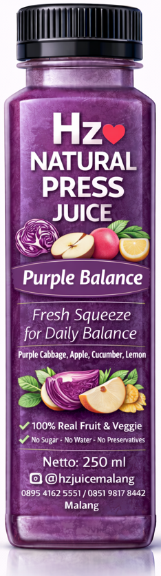 Purple Balance Bottle